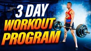 BEST 3 Day Hypertrophy Program (Full Body Split)