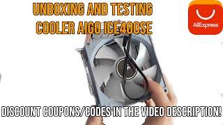 Unboxing and testing cooler type tower AIGO brand model ICE400SE from ALIEXPRESS