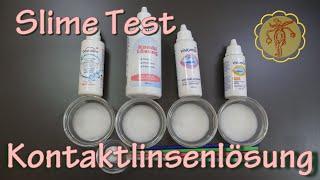 Kontaktlinsenlösungs-Test für Slime