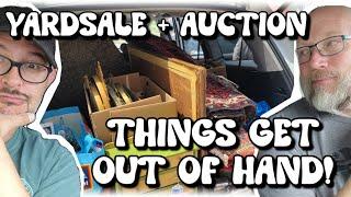 A Quick Yardsale Then Off To The Auction | Things Get Out Of Hand | Vintage & Antique Home Decor