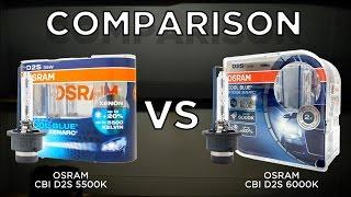 OSRAM CBI D2S 5500K vs. OSRAM CBI D2S 6000K 66240CBI