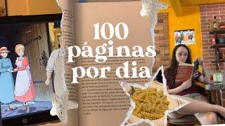 tentei ler 100 páginas por dia durante uma semana 