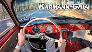 1965 Volkswagen Karmann Ghia - Driving the 130hp Air Cooled Hot Rod Coupe (POV Binaural Audio)