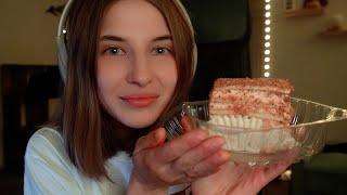 ASMR Honey Cake Eating  Gentle Chewing and Something Else