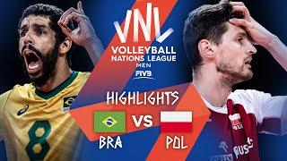Brazil vs. Poland - Highlights Gold | Men's VNL 2021