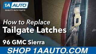 How to Replace Tailgate Latches 88-95 GMC Sierra K1500 Truck