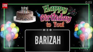 Happy Birthday BARIZAH _||_ Happy Birthday Song_||_Best_Wishes_||