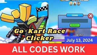 *All CODES WORK* Go Kart Race Clicker ROBLOX, July 13, 2024