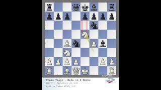 Chess Opening Traps EP:013 - Mate in 8 Moves; #Chesstips  #ChessTraps #Chess #Chessopenings