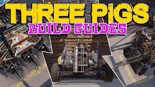 Crossout: Three Pigs!  [3 melee build guides]