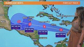 Hurricane Beryl update: Storm weakens to category 3 as it moves to the Yucatan peninsula