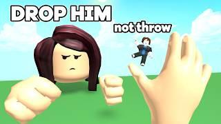 Roblox VR Hands BUT I Throw People (VR Funny Moments)