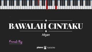 Bawalah Cintaku (FEMALE KEY) Afgan (KARAOKE PIANO)