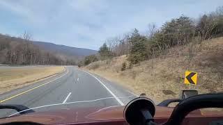 February 8, 2024 Trucking. Part 1, Cross Junction Virginia to West Virginia And Maryland State line