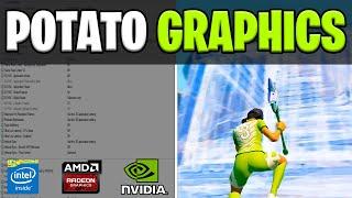 How to Get Potato Graphics in Fortnite! (Max FPS + 0 Delay) In Intel & Amd GPU