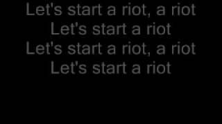 Three Days Grace- Riot Lyrics