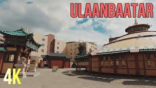 Ulaanbaatar Mongolia in 4K// Walking Tour// ウランバートル散歩