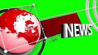 3d news intro green screen FREE Chroma key tv background