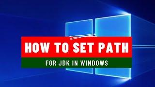 How to set path permanently for Java in Windows 10