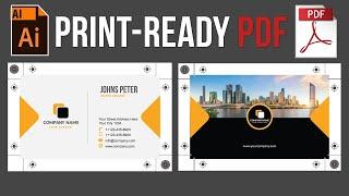  How to Save a Business Card Design Ready For Print in Illustrator CC