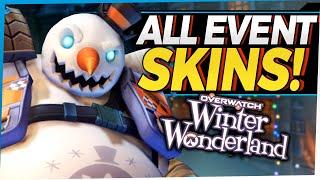 Overwatch Winter Wonderland Event - All New Skins Emotes and More!