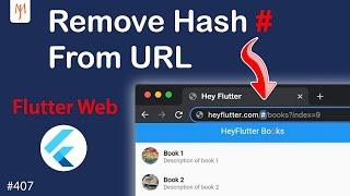 Flutter Tutorial - How To Remove # Hash Symbol From URL | Flutter Web | Debug & Production