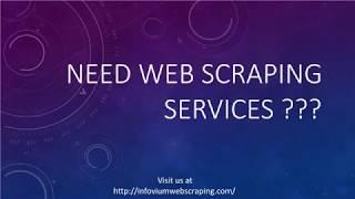 Web scraping services | Web scraper brief - Infovium web scraping company
