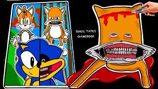 Making The Sonic TapesSHIN SONIC Game BookTAILS Sonic Squishy 🫥 DIY 소닉 테이프