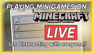 [ LIVE ] PLAYING MINIGAMES ON MINECRAFT CONSOLE EDITION! #4