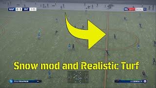 PES 2021 realism mods |  How to install Snow mod and Realistic Turf mod for PES 2021