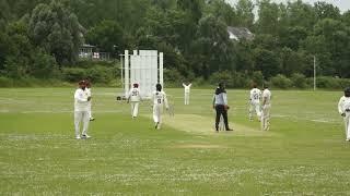 Hampton Cricket Club batting vs United Sports CC England Rain stopped play