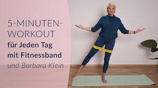 5-Minuten-Workout für Jeden Tag mit Fitnessband | Ganzheitliche Gesundheit mit Barbara Klein