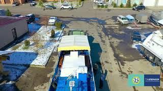 Погрузка лодки в Иркутске