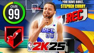 99 OVR STEPHEN CURRY BUILD is OVERPOWERED in the RANDOM REC on NBA 2K25! BEST GUARD BUILD IN 2K25