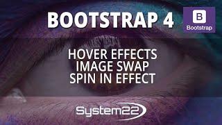 Bootstrap 4 Hover Effects Image Swap Spin In Effect 