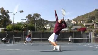 Left Handed Serve By Chris Lavery, Ambidextrous Tennis Player