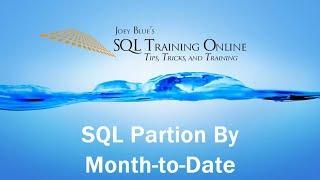 Year-to-Date using Partition By with Windowing - SQL Training Online - Quick Tips Ep53