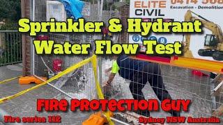 Fire Protection Testing - Hydrant & Sprinkler Water Flow Test #fire