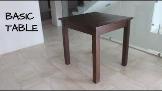 How to Make a Simple Table | Making a Basic Table