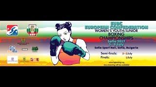 EUBC European Women's Youth & Junior Boxing Championships SOFIA 2017 08/07/2017 14:00 & 18:00 RING A