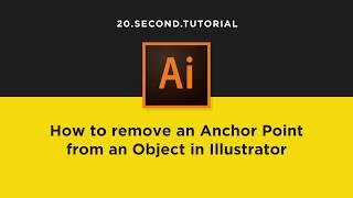 Delete Anchor Points in Illustrator | Adobe Illustrator Tutorial #22