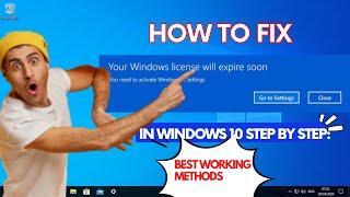 Your License Will  Expire Soon  Windows 10 | How to Fix Your Windows License Will Expire Soon