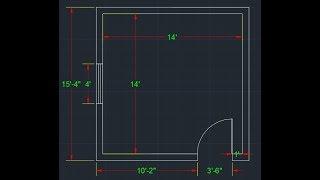 How to Draw Simple 2D Room Plan in AutoCAD