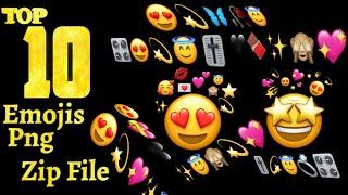 Top 10 Emojis png | zip file | emojis png | Emoji png zip file | #emoji Png | # png editing | #png