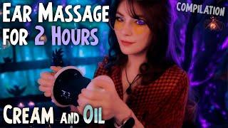 ASMR The Ultimate Ear Massage for 2 Hours  Cream and Oil, No Talking