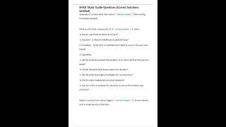 SMQT Study Guide Questions Correct Solutions Verified