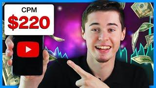 Why my YouTube CPM is SO HIGH ($220 CPM)