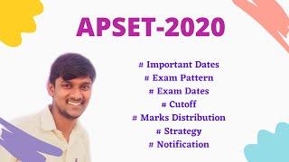 APSET-2020 l Apset Notification l Exam dates l Paper strategy l last year cutoff l Exam centres