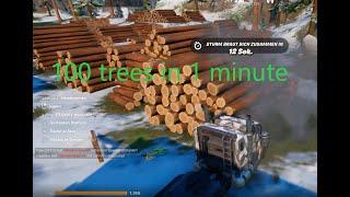 fortnite - fast milestones - destroy trees (Chapter 3 Season 2) optimized: 100 trees in 1 minute