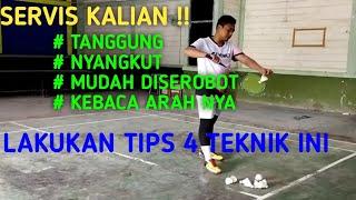 TUTORIAL SERVIS BADMINTON YANG BENAR